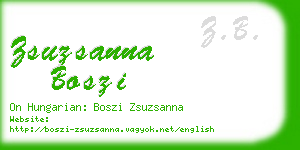 zsuzsanna boszi business card